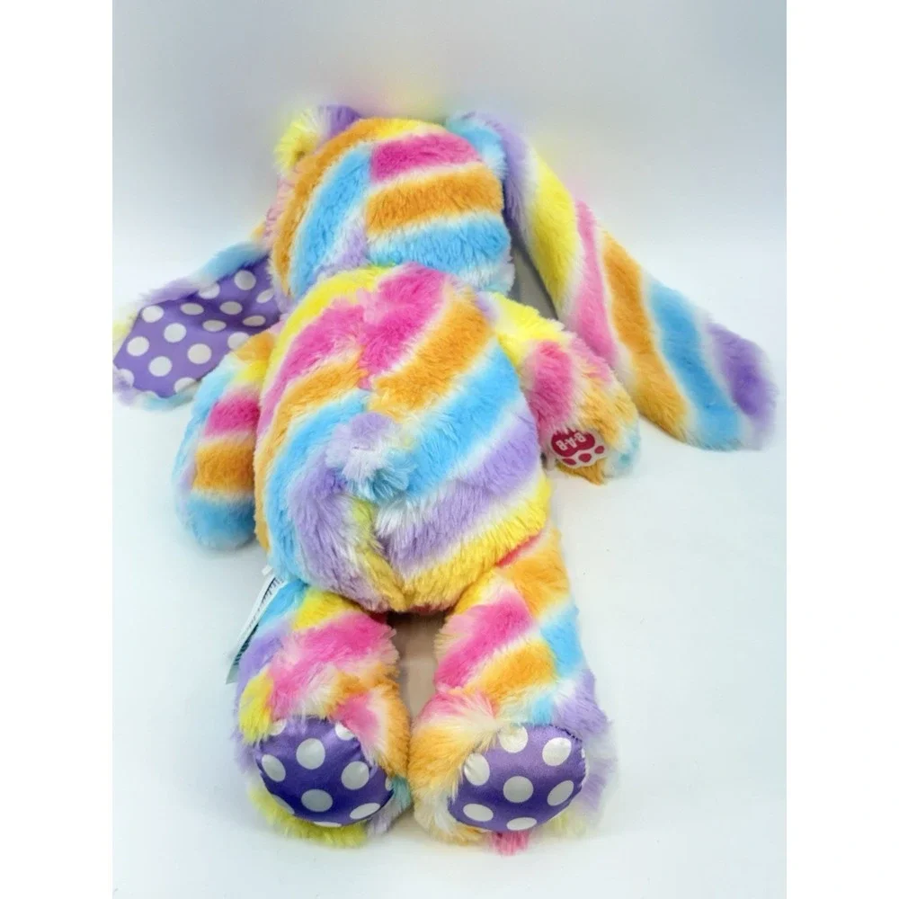 BUILD A BEAR PASTEL RAINBOW STRIPES BUNNY RABBIT 17